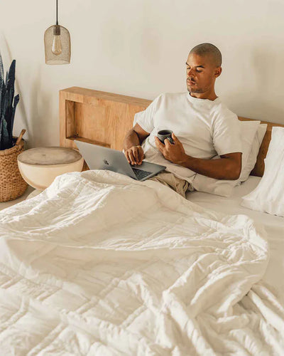 Linen Weighted Duvet Cover